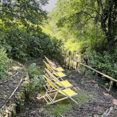 Inauguration du jardin-détente de la Maison verte et bleue